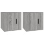 Muebles para TV de pared 2 uds gris Sonoma 40x34,5x40 cm en Muebles TV | Comprar online en Foru.es