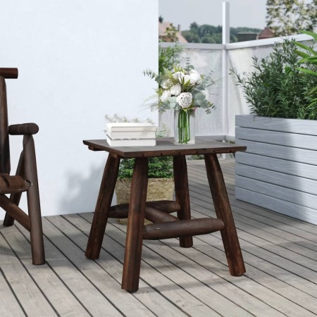 Mesa auxiliar madera maciza abeto 49x49x50 cm de vidaXL, Sofás modulares de exterior - Ref: Foro24-363352, Precio: 44,01 €, D...