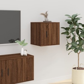 Mueble para TV de pared roble marrón 40x34,5x40 cm en Muebles TV | Comprar online en Foru.es