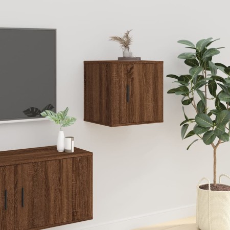 Mueble para TV de pared roble marrón 40x34,5x40 cm en Muebles TV | Comprar online en Foru.es