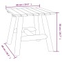 Mesa auxiliar madera maciza abeto 49x49x50 cm de vidaXL, Sofás modulares de exterior - Ref: Foro24-363352, Precio: 44,01 €, D...