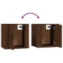 Mueble para TV de pared roble marrón 40x34,5x40 cm en Muebles TV | Comprar online en Foru.es