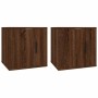 Muebles para TV de pared 2 uds roble marrón 40x34,5x40 cm en Muebles TV | Comprar online en Foru.es