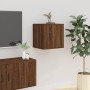 Muebles para TV de pared 2 uds roble marrón 40x34,5x40 cm en Muebles TV | Comprar online en Foru.es