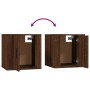 Muebles para TV de pared 2 uds roble marrón 40x34,5x40 cm en Muebles TV | Comprar online en Foru.es