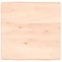 Tablero de mesa madera maciza borde natural 60x60x(2-6) cm de vidaXL, Tableros para mesas - Ref: Foro24-363871, Precio: 58,14...