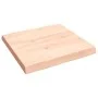Tablero de mesa madera maciza borde natural 60x60x(2-6) cm de vidaXL, Tableros para mesas - Ref: Foro24-363871, Precio: 58,14...