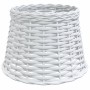 Pantalla para lámpara de techo mimbre blanco Ø25x17 cm de vidaXL, Pantallas para lámparas - Ref: Foro24-364366, Precio: 19,12...