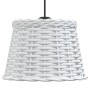 Pantalla para lámpara de techo mimbre blanco Ø25x17 cm de vidaXL, Pantallas para lámparas - Ref: Foro24-364366, Precio: 19,12...