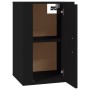Mueble para TV de pared negro 40x34,5x60 cm en Muebles TV | Comprar online en Foru.es