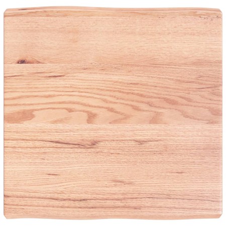 Tablero mesa madera tratada borde natural marrón 60x60x(2-6) cm de vidaXL, Tableros para mesas - Ref: Foro24-363937, Precio: ...