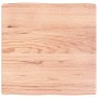 Tablero mesa madera tratada borde natural marrón 60x60x(2-6) cm de vidaXL, Tableros para mesas - Ref: Foro24-363937, Precio: ...