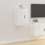 Mueble para TV de pared blanco brillante 40x34,5x60 cm en Muebles TV | Comprar online en Foru.es