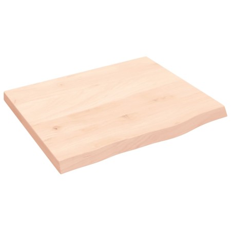 Estante de pared madera maciza roble sin tratar 60x50x(2-4) cm de vidaXL, Estantes y estanterías - Ref: Foro24-363531, Precio...