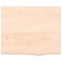 Estante de pared madera maciza roble sin tratar 60x50x(2-4) cm de vidaXL, Estantes y estanterías - Ref: Foro24-363531, Precio...