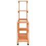 Soporte de flores con ruedas madera maciza abeto 95x25x101 cm de vidaXL, Soportes para macetas - Ref: Foro24-362882, Precio: ...