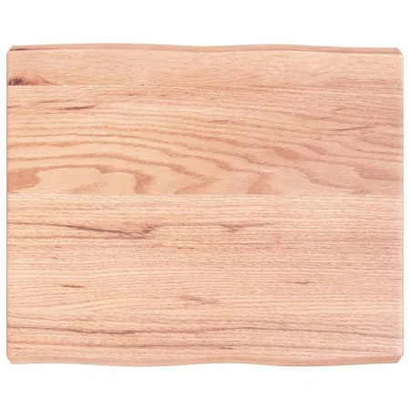 Treated wood table top with natural brown edge 60x50x(2-6) cm by vidaXL, Table tops - Ref: Foro24-363934, Price: 43,09 €, Dis...