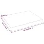 Treated wood table top with natural brown edge 60x50x(2-6) cm by vidaXL, Table tops - Ref: Foro24-363934, Price: 43,09 €, Dis...