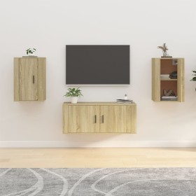 Muebles para TV de pared 2 uds roble Sonoma 40x34,5x60 cm en Muebles TV | Comprar online en Foru.es