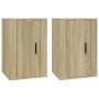 Muebles para TV de pared 2 uds roble Sonoma 40x34,5x60 cm en Muebles TV | Comprar online en Foru.es