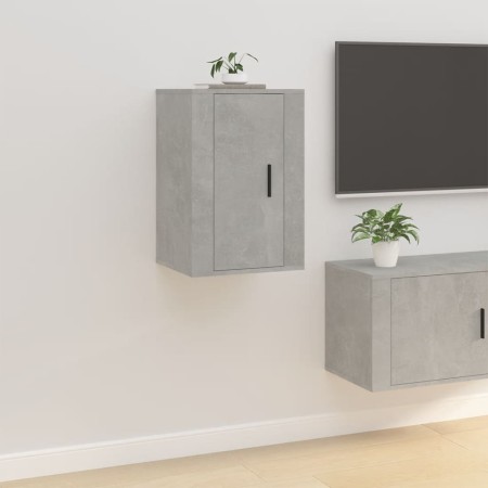 Mueble para TV de pared gris hormigón 40x34,5x60 cm en Muebles TV | Comprar online en Foru.es