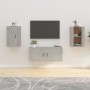 Muebles para TV de pared 2 uds gris hormigón 40x34,5x60 cm en Muebles TV | Comprar online en Foru.es