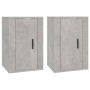 Muebles para TV de pared 2 uds gris hormigón 40x34,5x60 cm en Muebles TV | Comprar online en Foru.es