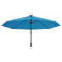 Sombrilla de pared azul mar 290 cm de vidaXL, Sombrillas - Ref: Foro24-362890, Precio: 108,84 €, Descuento: %
