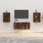 Muebles para TV de pared 2 uds roble ahumado 40x34,5x60 cm en Muebles TV | Comprar online en Foru.es