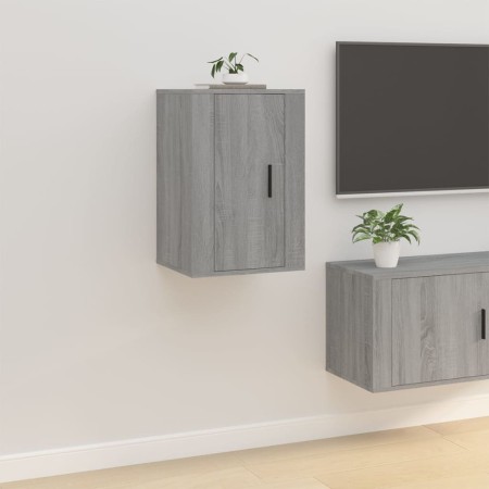 Mueble para TV de pared gris Sonoma 40x34,5x60 cm en Muebles TV | Comprar online en Foru.es