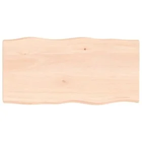 Massivholz Tischplatte natürliche Kante 100x50x(2-4) cm von vidaXL, Tischplatten - Ref: Foro24-363885, Preis: 52,66 €, Rabatt: %