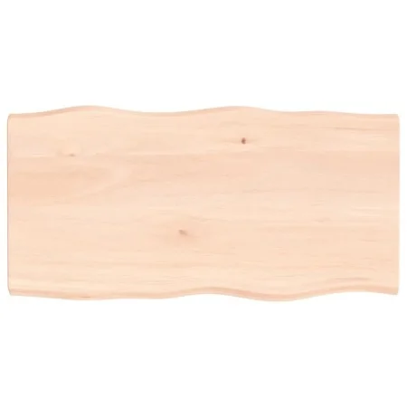 Massivholz Tischplatte natürliche Kante 100x50x(2-4) cm von vidaXL, Tischplatten - Ref: Foro24-363885, Preis: 52,66 €, Rabatt: %