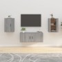 Muebles para TV de pared 2 uds gris Sonoma 40x34,5x60 cm en Muebles TV | Comprar online en Foru.es