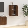 Mueble para TV de pared roble marrón 40x34,5x60 cm en Muebles TV | Comprar online en Foru.es