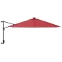 Sombrilla de pared rojo brillante 290 cm de vidaXL, Sombrillas - Ref: Foro24-362891, Precio: 92,34 €, Descuento: %