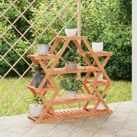 Solid fir wood flower stand 110x25x105 cm by vidaXL, Pot stands - Ref: Foro24-362878, Price: 42,27 €, Discount: %