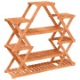 Soporte para flores de madera maciza abeto 110x25x105 cm de vidaXL, Soportes para macetas - Ref: Foro24-362878, Precio: 45,36...
