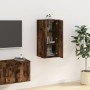 Mueble para TV de pared roble ahumado 40x34,5x80 cm en Muebles TV | Comprar online en Foru.es