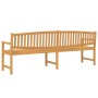Banco de jardín madera maciza de teca 228x59,5x90 cm de vidaXL, Bancos de jardín - Ref: Foro24-364411, Precio: 320,35 €, Desc...