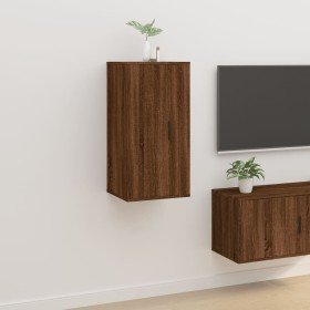 Mueble para TV de pared roble marrón 40x34,5x80 cm en Muebles TV | Comprar online en Foru.es