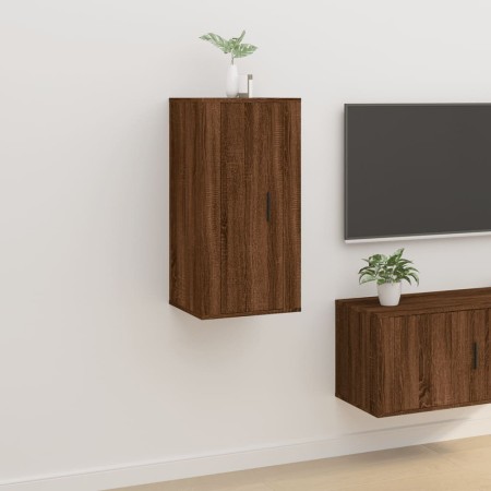 Mueble para TV de pared roble marrón 40x34,5x80 cm en Muebles TV | Comprar online en Foru.es
