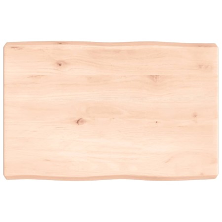 Tablero de mesa madera maciza borde natural 60x40x(2-6) cm de vidaXL, Tableros para mesas - Ref: Foro24-363865, Precio: 44,81...