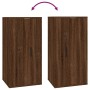 Mueble para TV de pared roble marrón 40x34,5x80 cm en Muebles TV | Comprar online en Foru.es