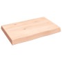 Tablero de mesa madera maciza borde natural 60x40x(2-6) cm de vidaXL, Tableros para mesas - Ref: Foro24-363865, Precio: 44,81...