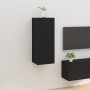Mueble para TV de pared negro 40x34,5x100 cm en Muebles TV | Comprar online en Foru.es