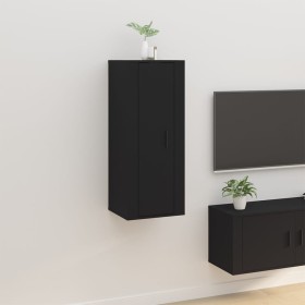 Mueble para TV de pared negro 40x34,5x100 cm en Muebles TV | Comprar online en Foru.es