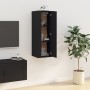 Mueble para TV de pared negro 40x34,5x100 cm en Muebles TV | Comprar online en Foru.es
