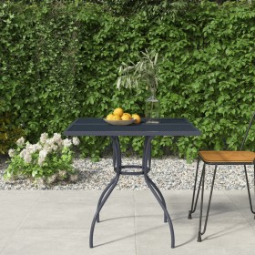 Mesa de jardín malla de acero gris antracita 80x80x72,5 cm de vidaXL, Mesas de jardín - Ref: Foro24-362731, Precio: 109,57 €,...