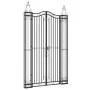 Schwarzes schmiedeeisernes Gartentor 121x8x200 cm von vidaXL, Gartentore - Ref: Foro24-363434, Preis: 200,87 €, Rabatt: %