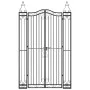 Schwarzes schmiedeeisernes Gartentor 121x8x200 cm von vidaXL, Gartentore - Ref: Foro24-363434, Preis: 200,87 €, Rabatt: %